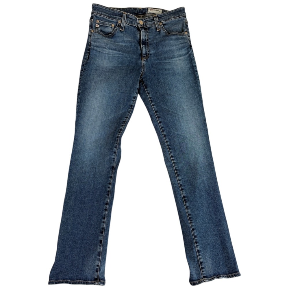 AG Adriano Goldschmied Jeans Womens 29 Blue Denim Cotton Logo Slim Straight Leg